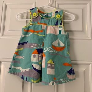 Baby Boden Sailboat Jumper Dress 0-3M